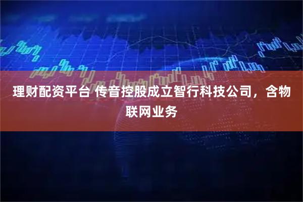 理财配资平台 传音控股成立智行科技公司，含物联网业务